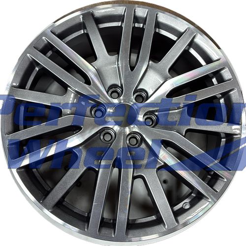 WAO.10444 22x9.5 Bright Medium Silver BLACK BASE Machined