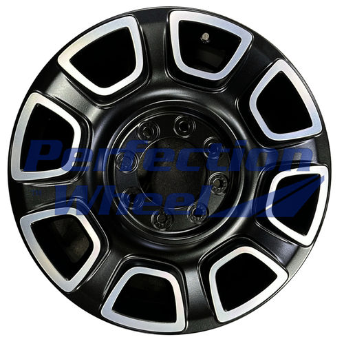 WAO.10486 20x8 Gloss Black Machined PIB and POD Satin Clear