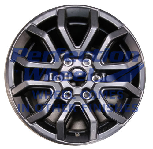 WAO.10586 17x8.5 Platinum Graphite Charcoal Full Face Semi Gloss