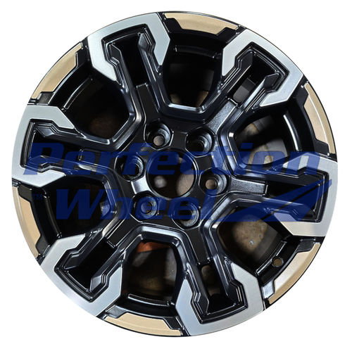 WAO.14089 18x8.5 BLACK BASE Gold Machine PIB Satin Clear