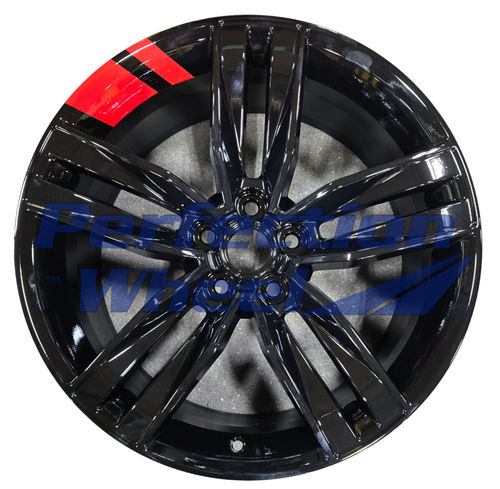 WAO.5766RE 20x9.5 Black with Red in one pocket Full Face PIB