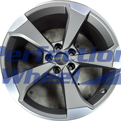 WAO.59031 19x8.5 Dark Metallic Charcoal BLACK BASE Flange Cut Se