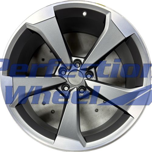 WAO.59081 20x9 Medium Metallic Charcoal Flange Cut Semi Gloss PI