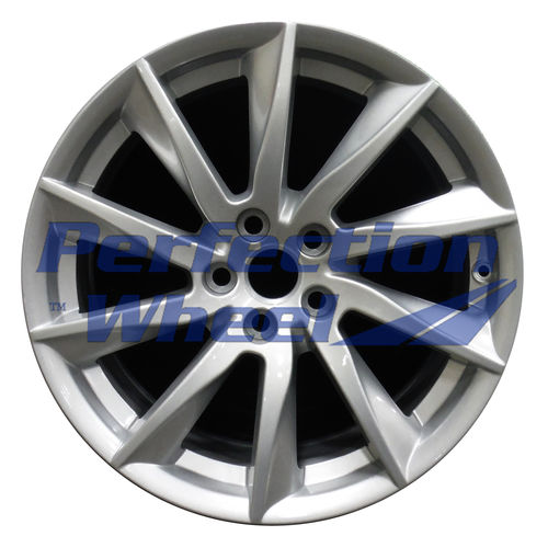 WAO.59885FT 18x8.5 Sparkle Silver Full Face