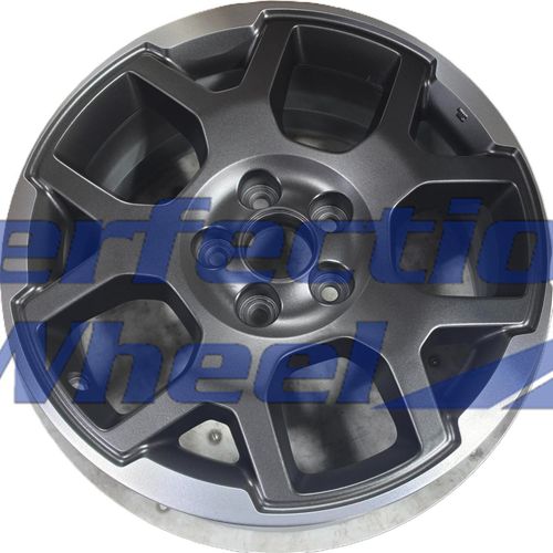 WAO.60313B 18x8 Dark Charcoal Flange Cut Matte Clear