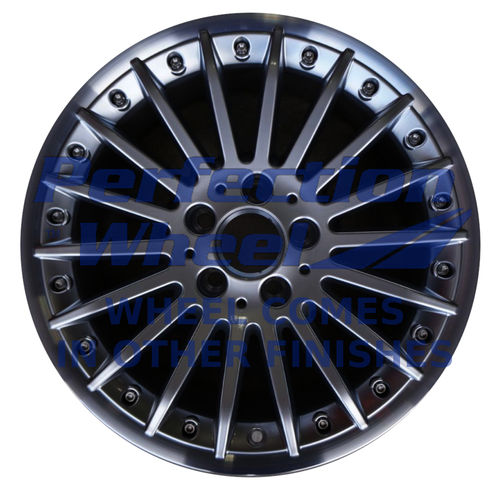 WAO.65512 17x8.5 Metallic Hyper Bright Silver Flange Cut