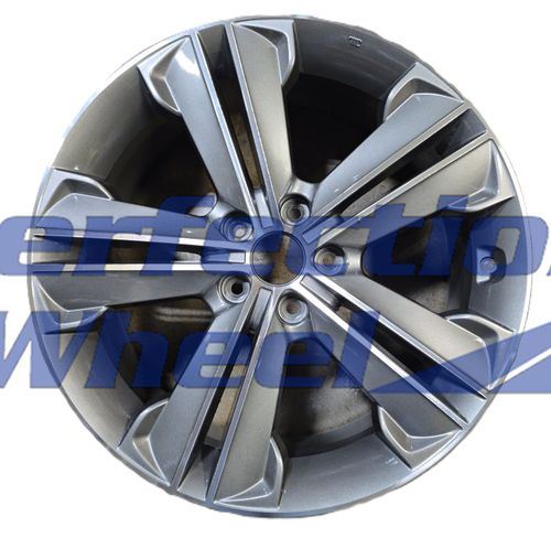 WAO.70847 19x7.5 Medium Metallic Charcoal Machined Bright