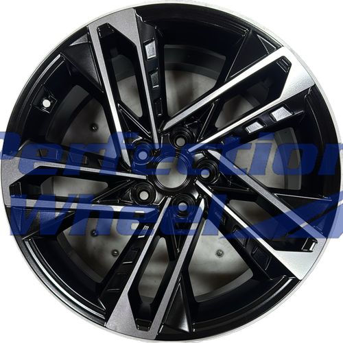 WAO.71114 19x8 Gloss Black Machined PIB and POD Satin Clear