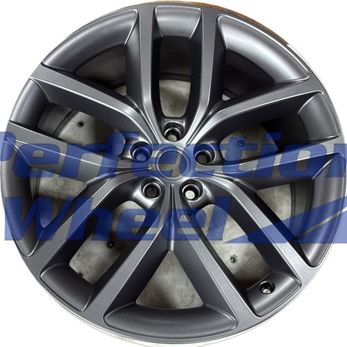 WAO.72385 22x9.5 BLACK BASE with Carbon Gray Full Face Matte Cle