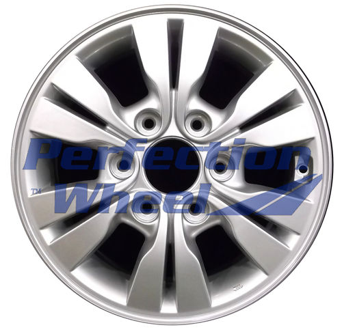 WAO.74671 16x6.5 Fine Bright Silver Full Face