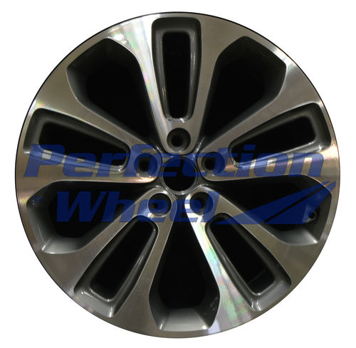 WAO.74687 19x7.5 Medium Metallic Charcoal Machined