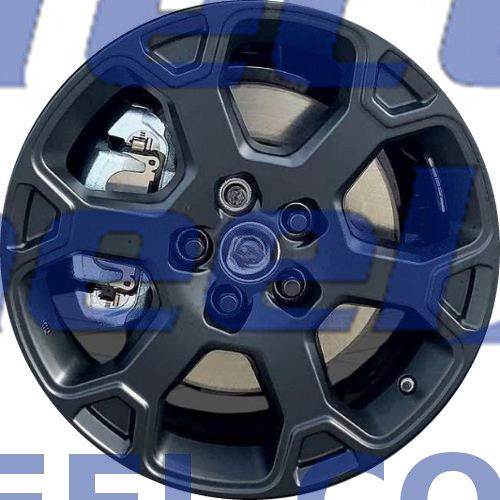 WAO.75314 18x7.5 Flat Matte Black Full Face