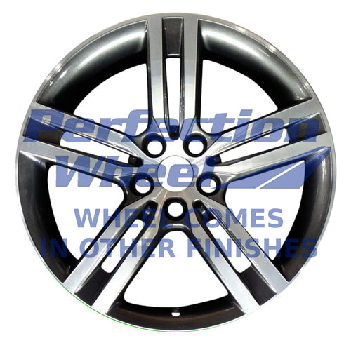 WAO.86162 18x8 Dark Charcoal BLACK BASE Machined