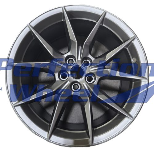 WAO.90025 19x10 BLACK Base Ferric Gray 2 Full Face Matte Clear P