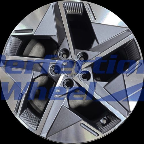 WAO.90123 18x7.5 Smoked Carbon Gray Machine PIB and POD