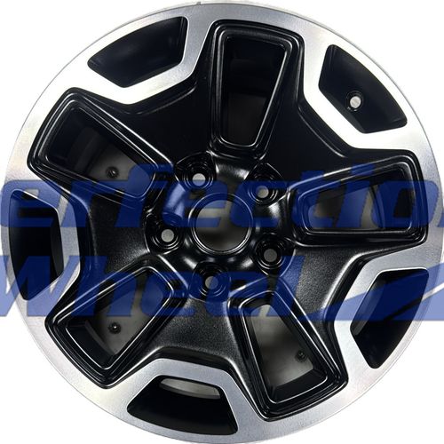 WAO.9118 17x7.5 Gloss Black Machine Satin Clear