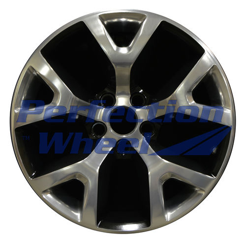 WAO.9131B 17x7.5 Gloss Black Polish Satin Clear