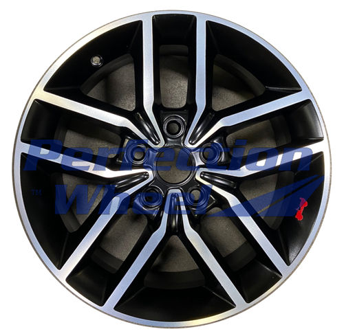 WAO.9165A 18x8 Gloss Black Machined Bright Matte Clear