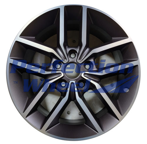 WAO.9165A 18x8 Dark Blueish Charcoal BLACK BASE Machine Matte Cl