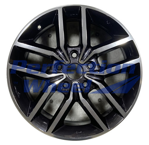 WAO.9165B 18x8 Dark Blueish Charcoal BLACK BASE Polish