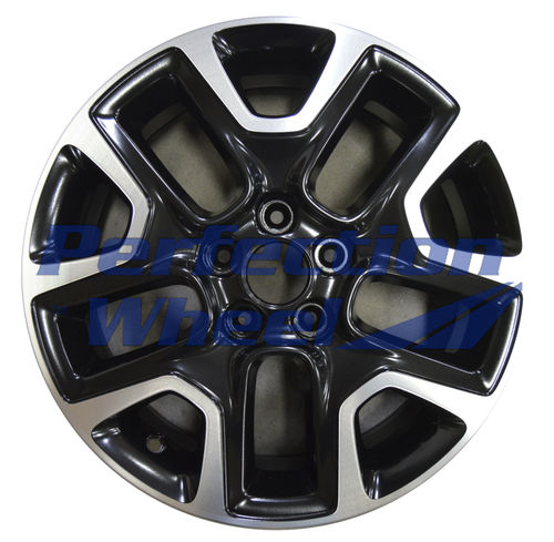 WAO.9187A 17x6.5 Gloss Black Machined Bright Satin Clear