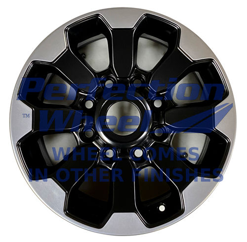 WAO.2599 17x8 Metallic Black Full Face Matte Clear PIB