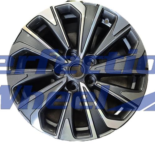 WAO.4165 18x8 Carbon Gray BLACK BASE Machined