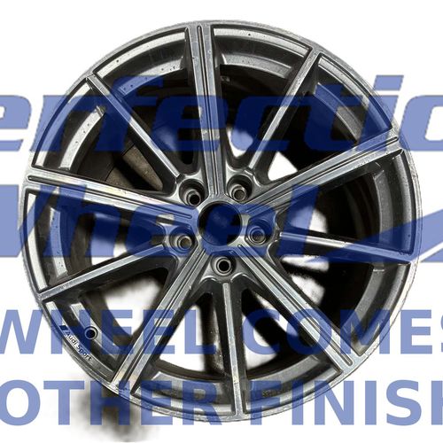 WAO.58660 19x8.5 Dark Silver Metallic Machine Sticker