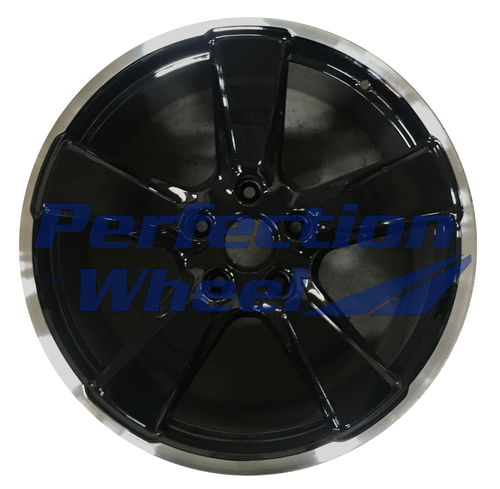 WAO.67457FT 20x9 Gloss Black Flange Cut Bright